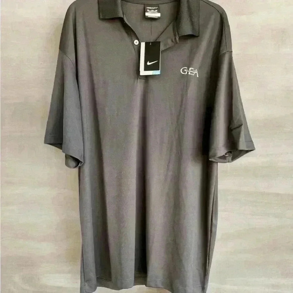 Men’s Nike Short Sleeve Dri-Fit Stay Cool Dark Gray Polo Golf Shirt GEA SZ XXL - Picture 1 of 7